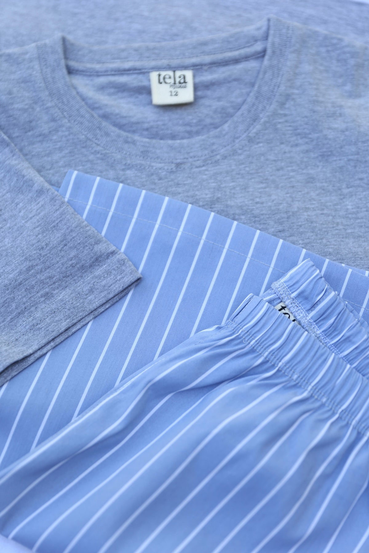 Pijama Corto Niño Blue Stripe