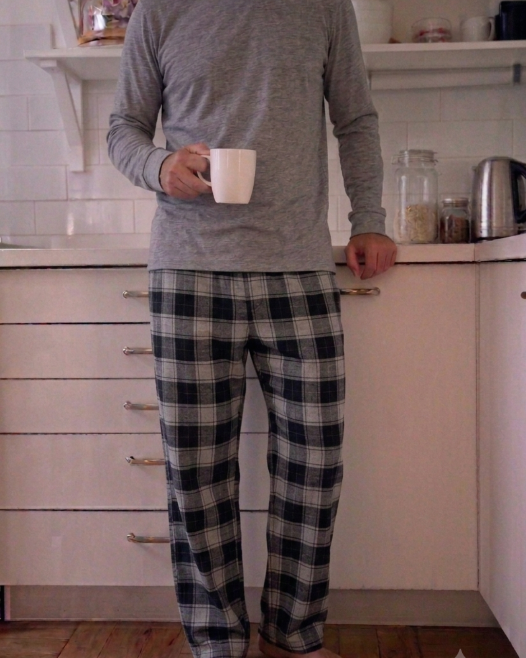 PIJAMA LARGO HOMBRE FRANELA ROCK Manga Larga