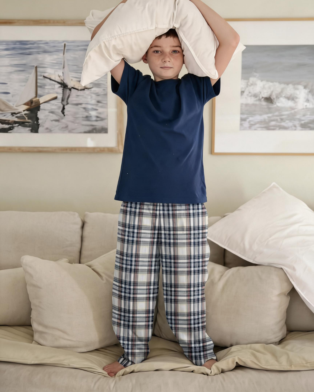 Pijama Largo Niño Rocky Manga Corta
